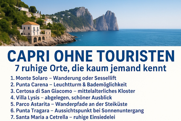 Capri ohne Touristen – die ruhigsten Orte