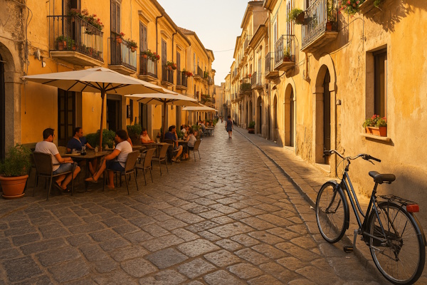Gasse in der Altstadt von Caserta