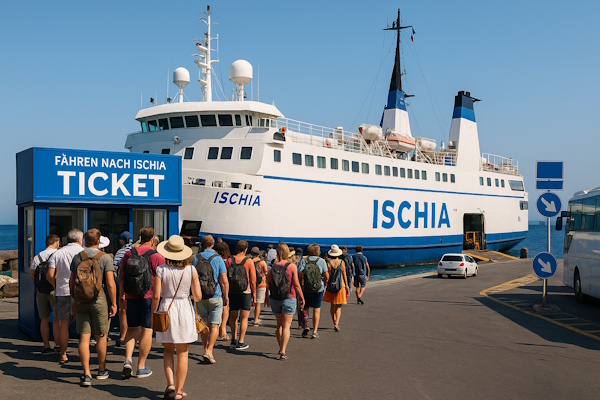 Große Fähre nach Ischia