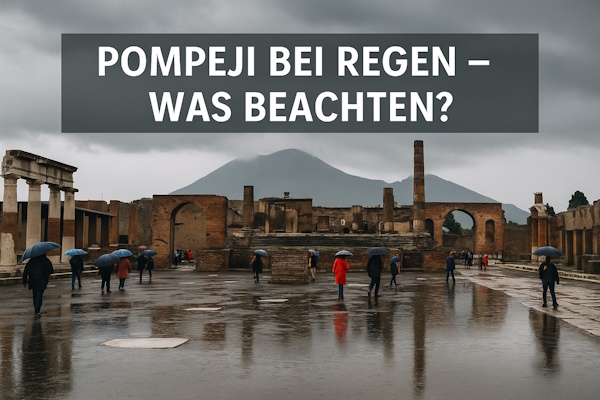 Pompeji bei starkem Regen