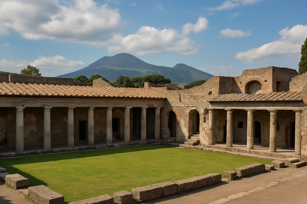 Eine Therme von Pompeji