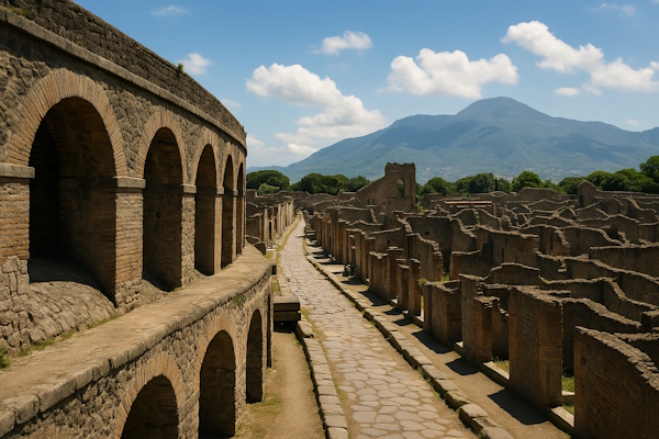 Aquädukt (Wassersystem) in Pompeji